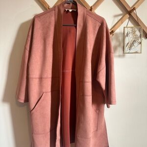 Women's Pink Suede Jacket
